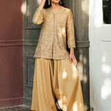BELTED JACKET & PANTS